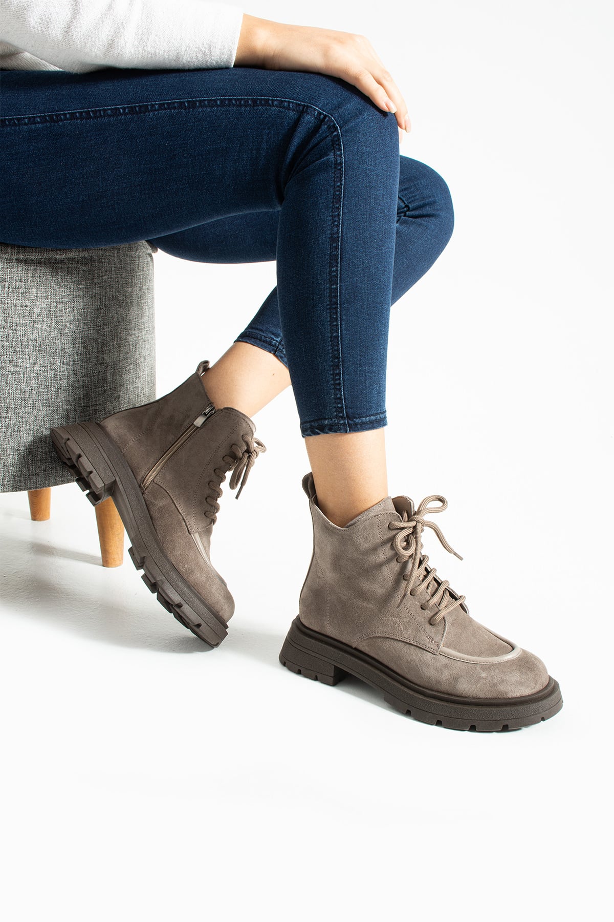 Kadın Bot & Bootie Süet Vizon Belirtilmemiş Belirtilmemiş
