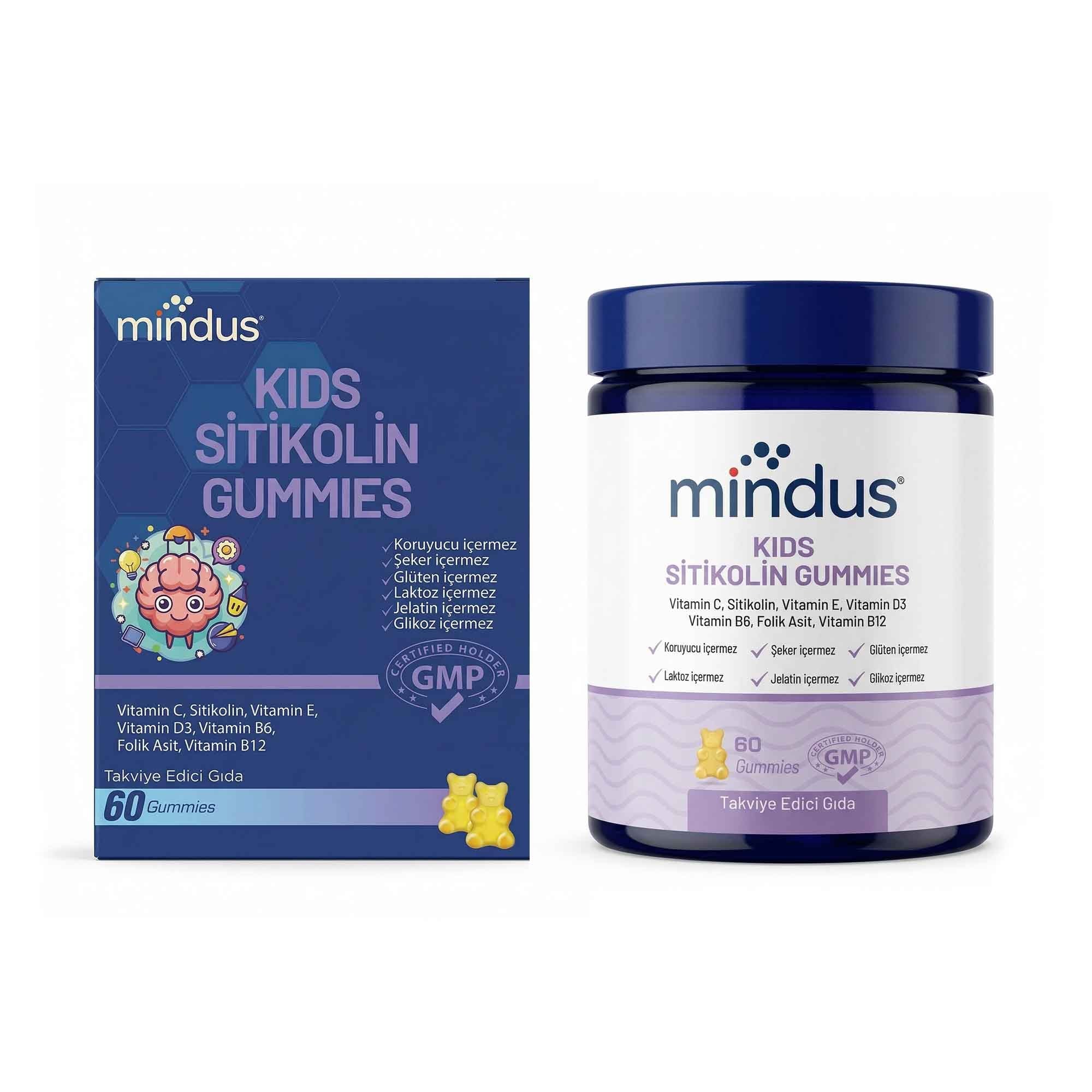 Mindus Kids Sitikolin 60 Gummies