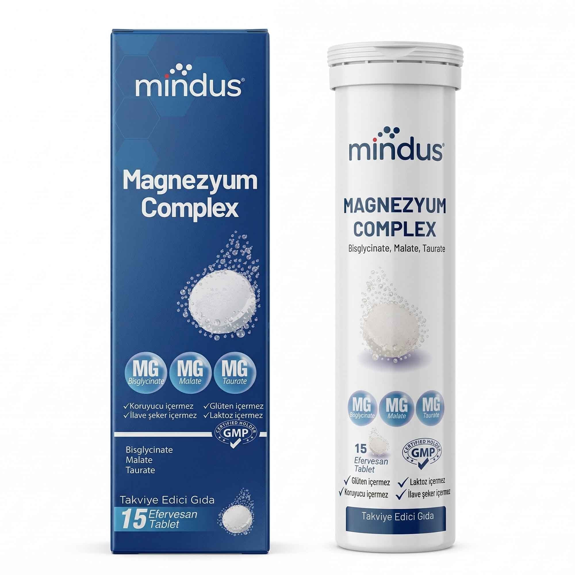 Mindus Magnezyum Complex 15 Efervesan Tablet