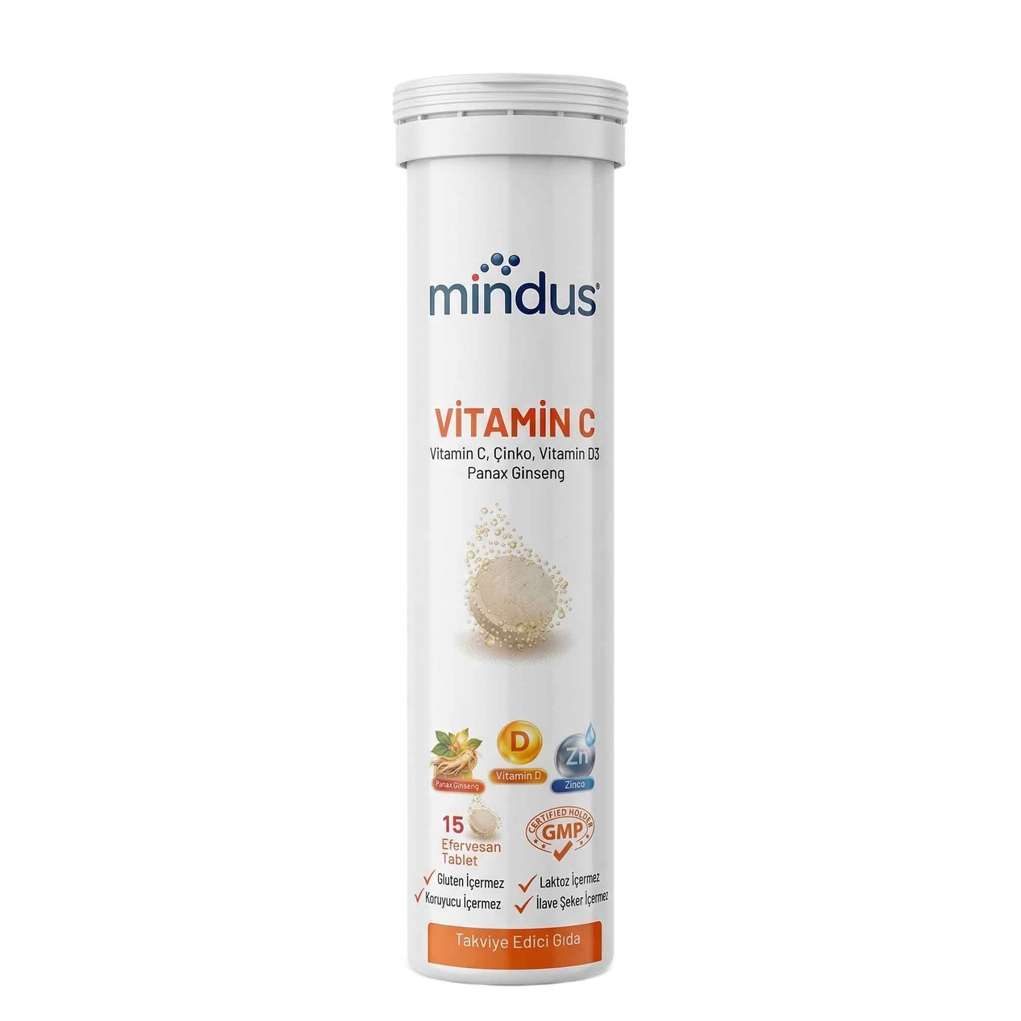 Mindus Vitamin C 15 Efervesan Tablet