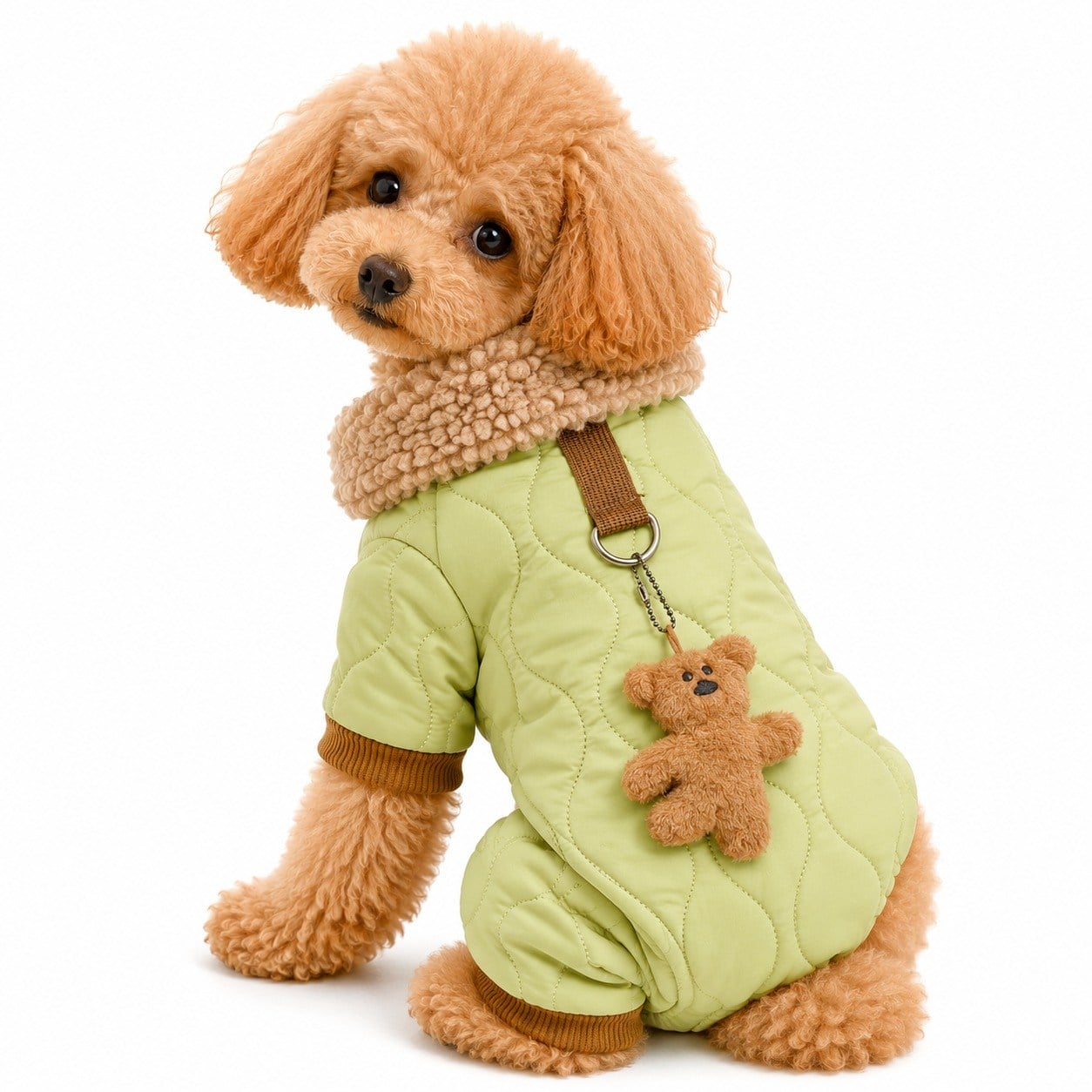 DolcePets Ayıcıklı Tulum Mont/Yeşil