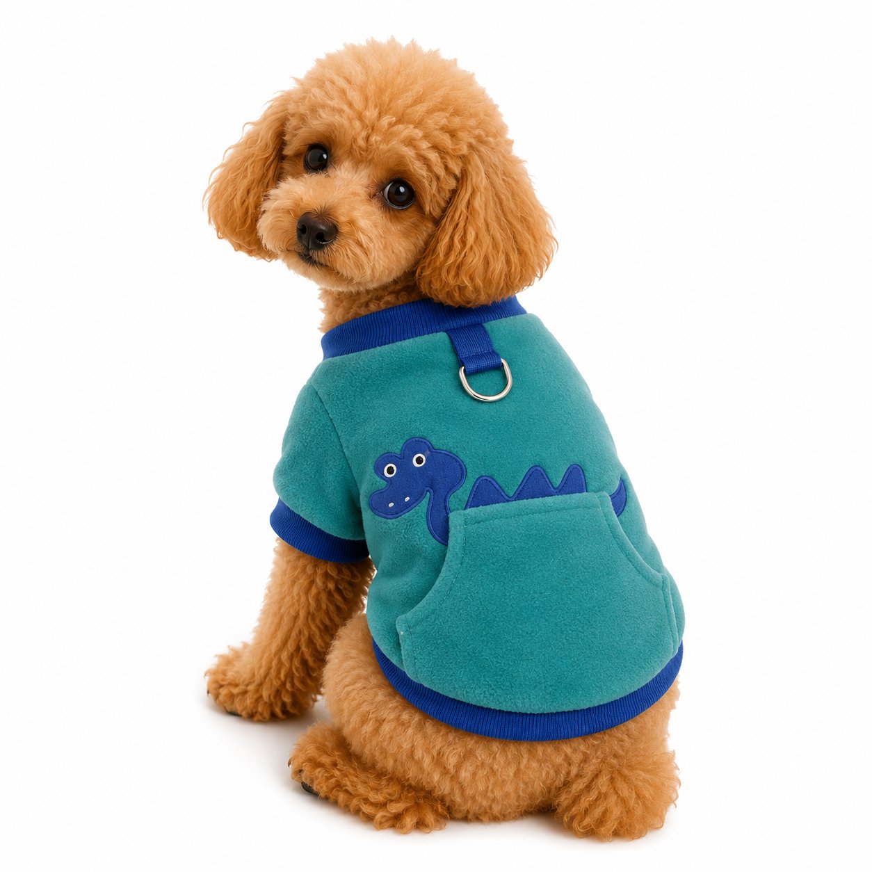 DolcePets Dinozor Sweatshirt/Mavi