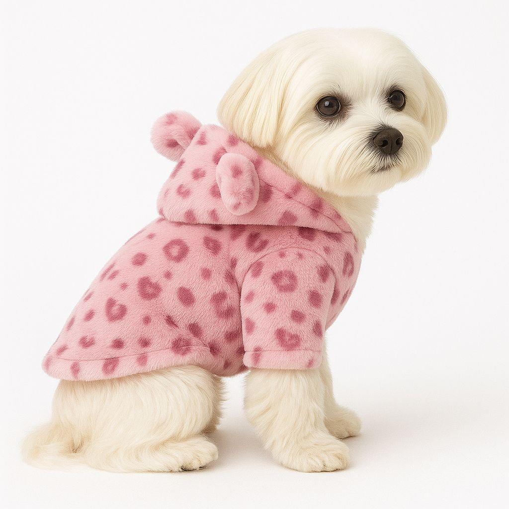 DolcePets Leopar Ceket/Pembe