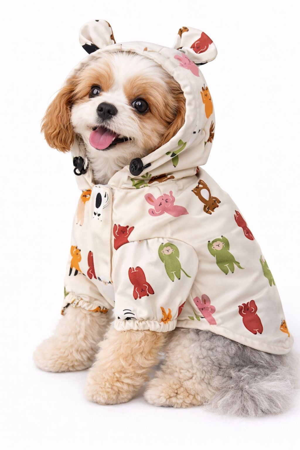 Dolcepets Sevimli Hayvan Desenli Yağmurluk