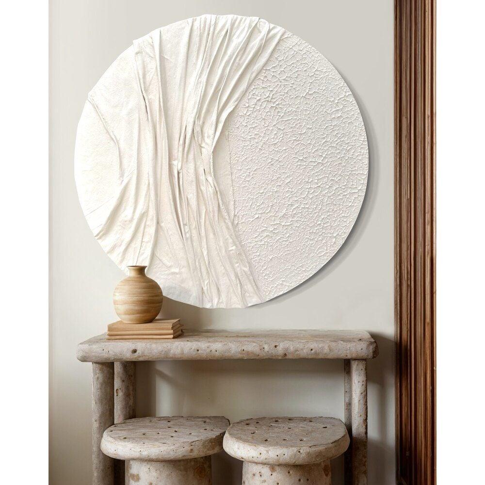 Yuvarlak Dokulu Tablo (60cm Çap)