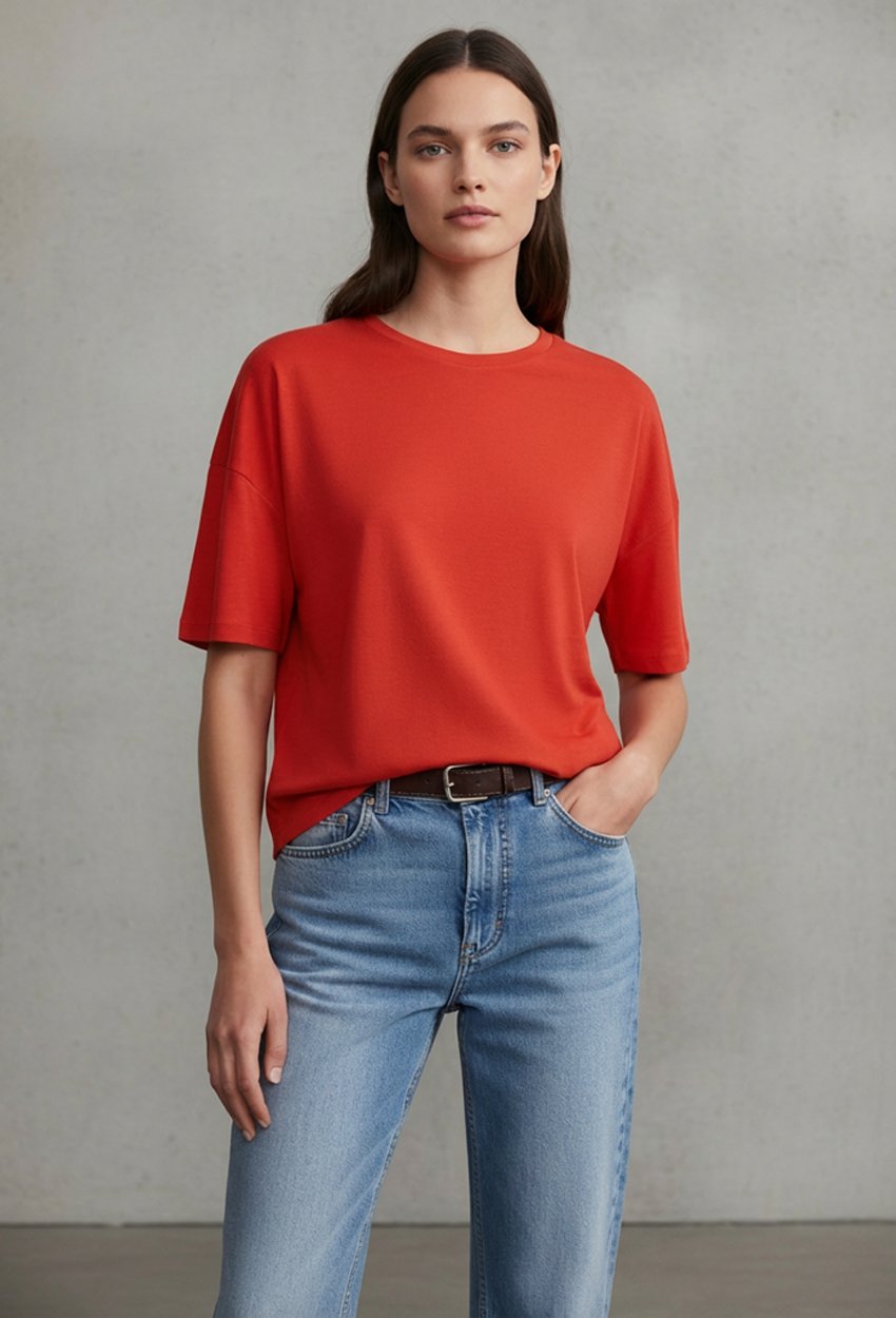 Basic T-Shirt-Kırmızı