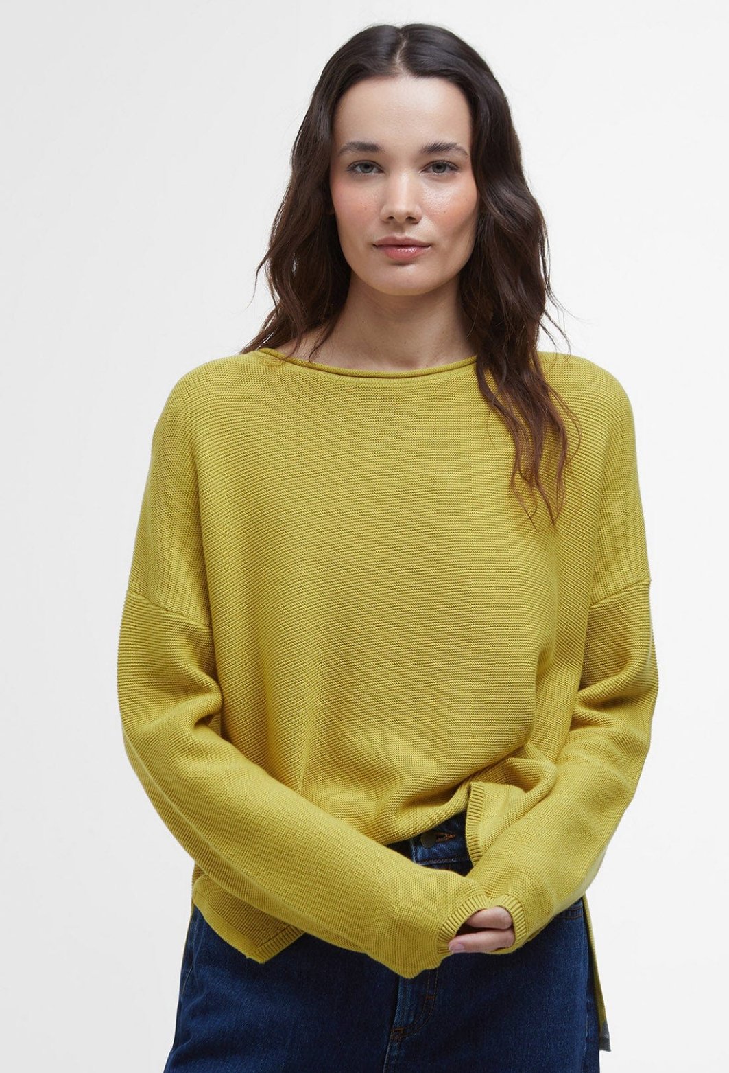 Oversize Yeşil Triko Kazak 