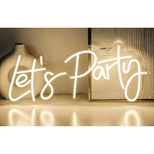 LET'S PARTY Yazılı Neon Led