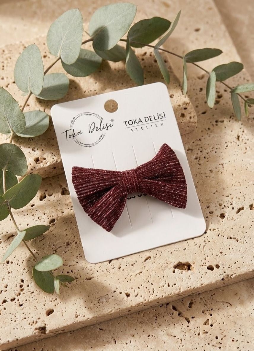 Toka DelisiTOKABebekler İçin Tatlı Mercan Pembe Nakışlı Dantel Butik Saçsız Bebek Tokası El YapımıBebekler İçin Bordo Simli Şifon Butik Saçsız Bebek Tokası El Yapımı