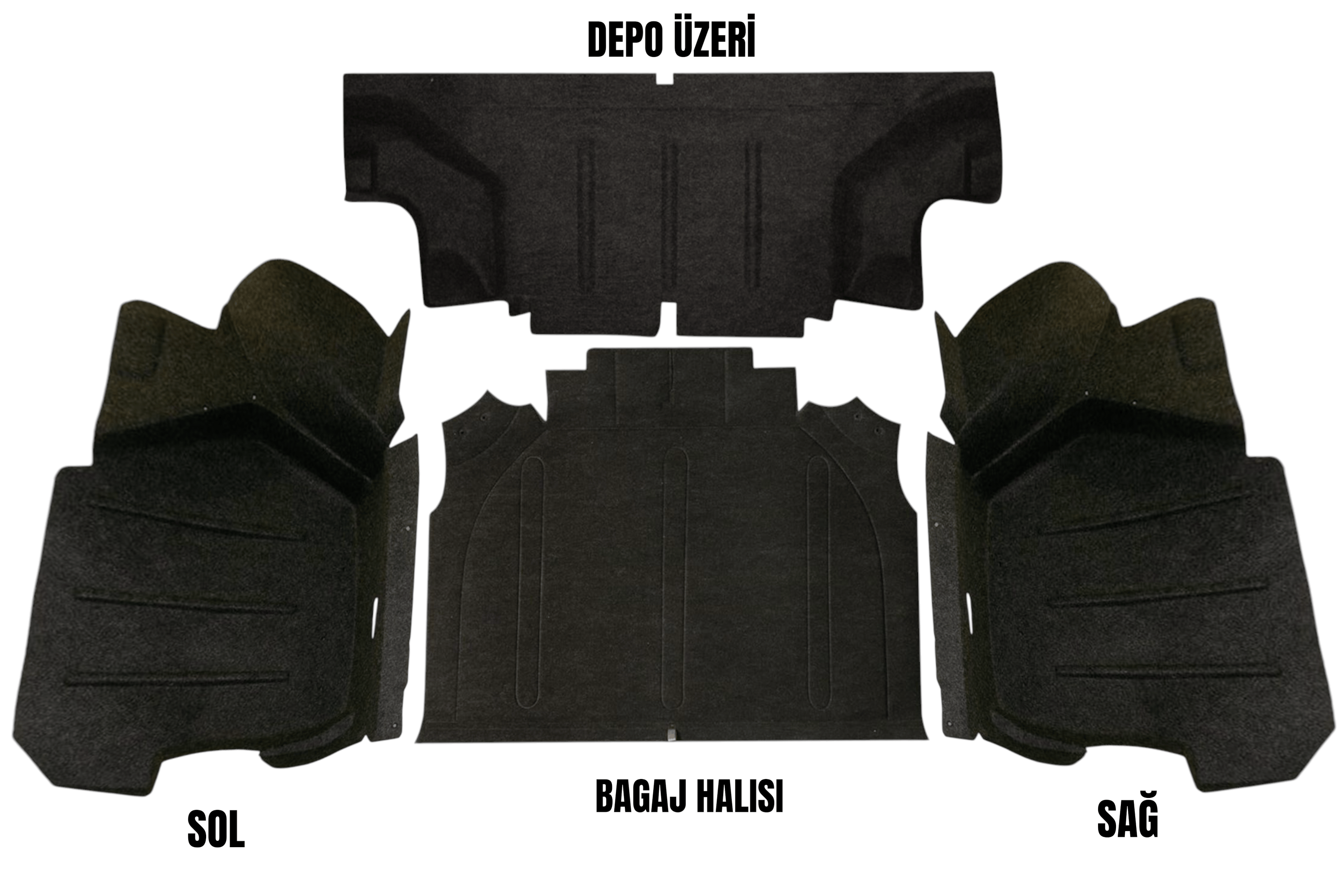 DOĞAN ŞAHİN BAGAJ DÖŞEMESİ SET 4 PARÇA