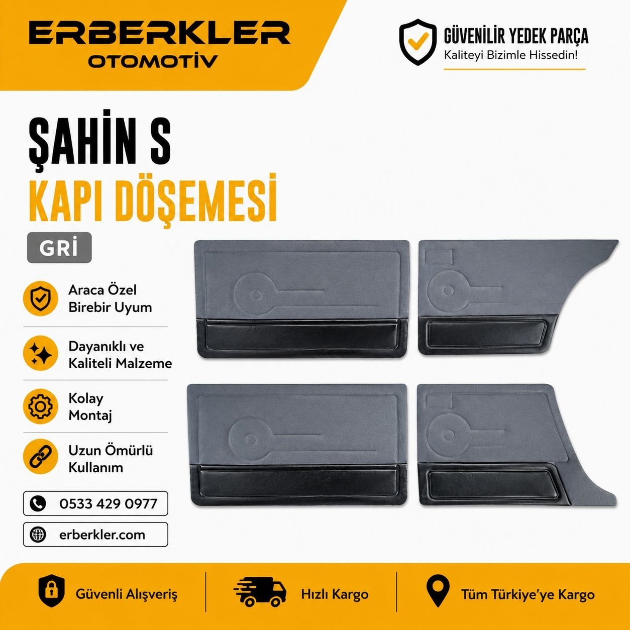 ŞAHİN S KAPI DÖŞEMESİ KUMAŞ 4 KAPI