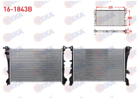 SU RADYATORU BRAZING FIAT EGEA 1.3 MJT - 1.6 MJT 16v M-T AC+/- 2015-