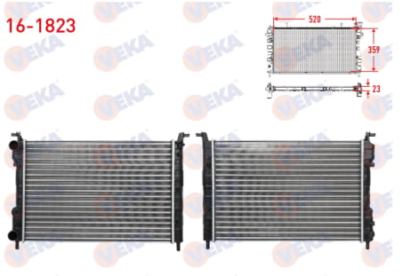 SU RADYATORU MEKANIK (23mm) FIAT PALIO (178BX) (178DX) 1.2i 16v M-T 1996-2005