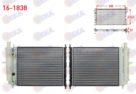 SU RADYATORU MEKANIK BIDONLU FIAT BRAVO (182) 1.6 16v AC-/M-T 1995-2004