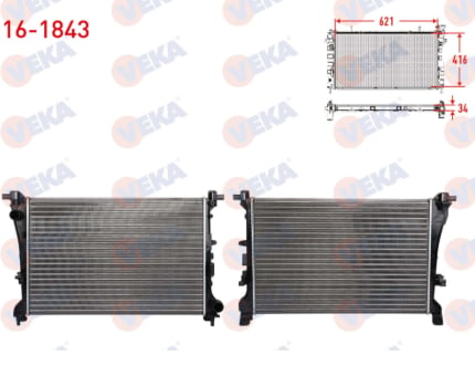 SU RADYATORU MEKANIK FIAT EGEA 1.3 MJT - 1.6 MJT 16v M-T AC+/- 2015-