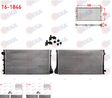 SU RADYATORU MEKANIK FIAT PANDA (169) 1.2 M-T 2003-2012