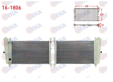 SU RADYATORU MEKANIK FIAT UNO 70 1.4i M-T 1994-2000