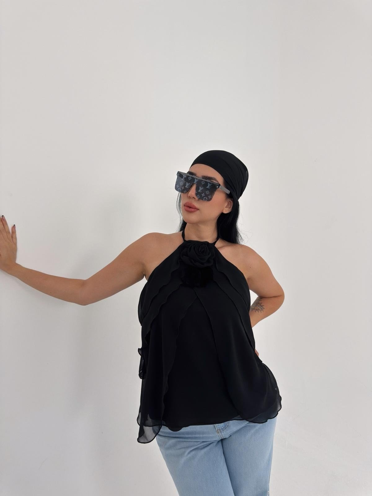Jack Tasarım Bluz Siyah · 2