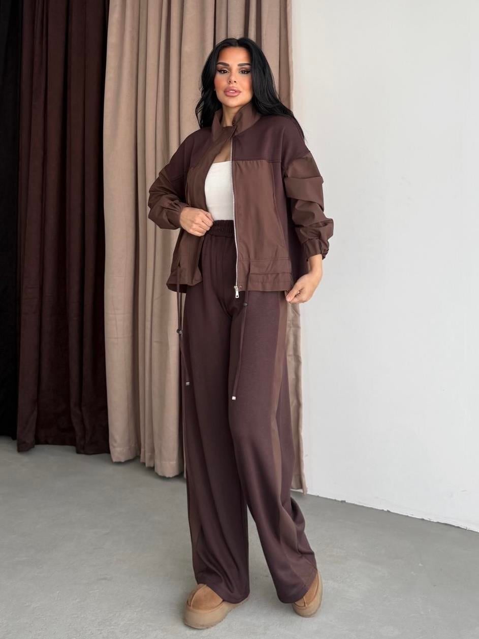 Karsu Paraşüt Detaylı Spor Takım Kahve