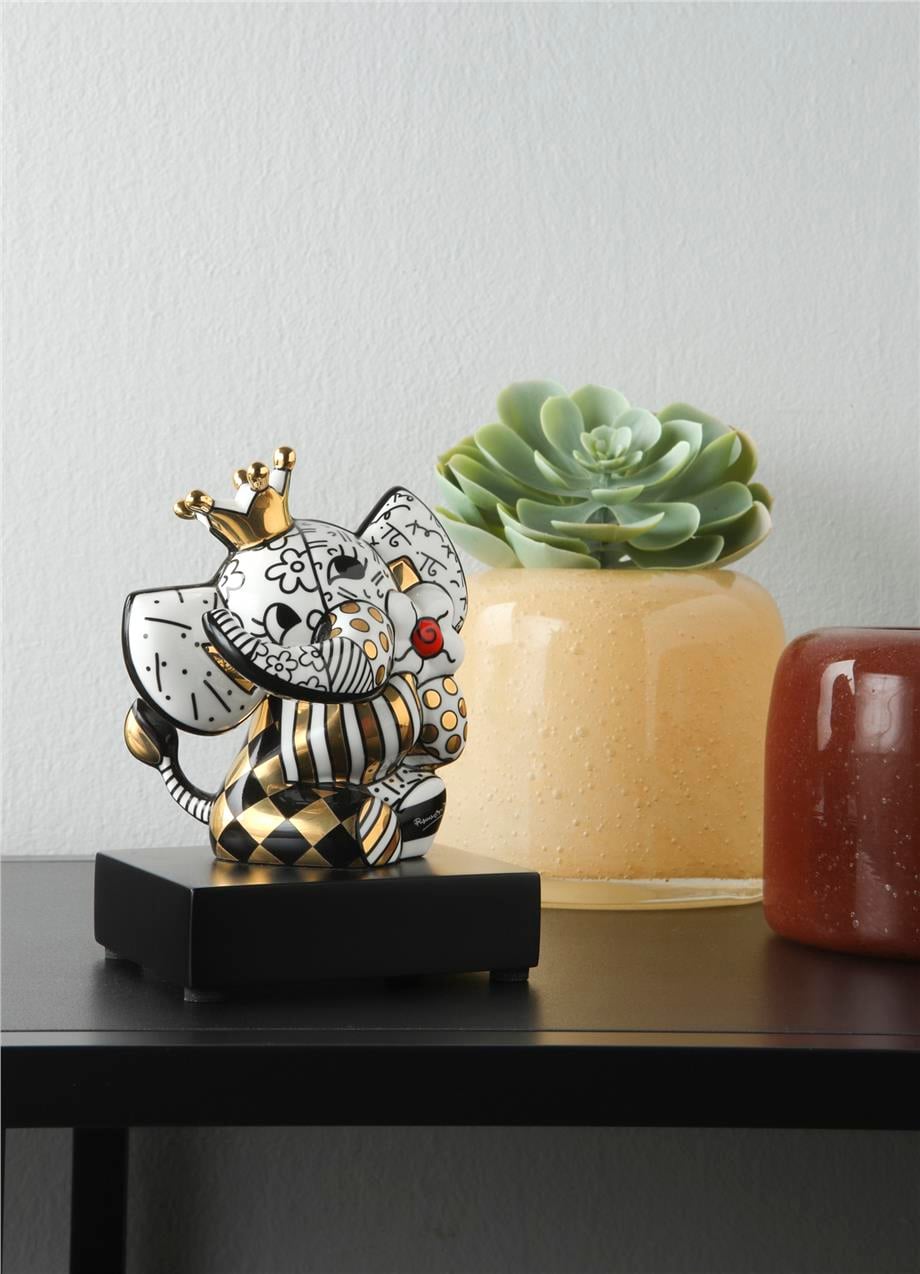 Golden Spring Elephant Figur - Romero Britto 