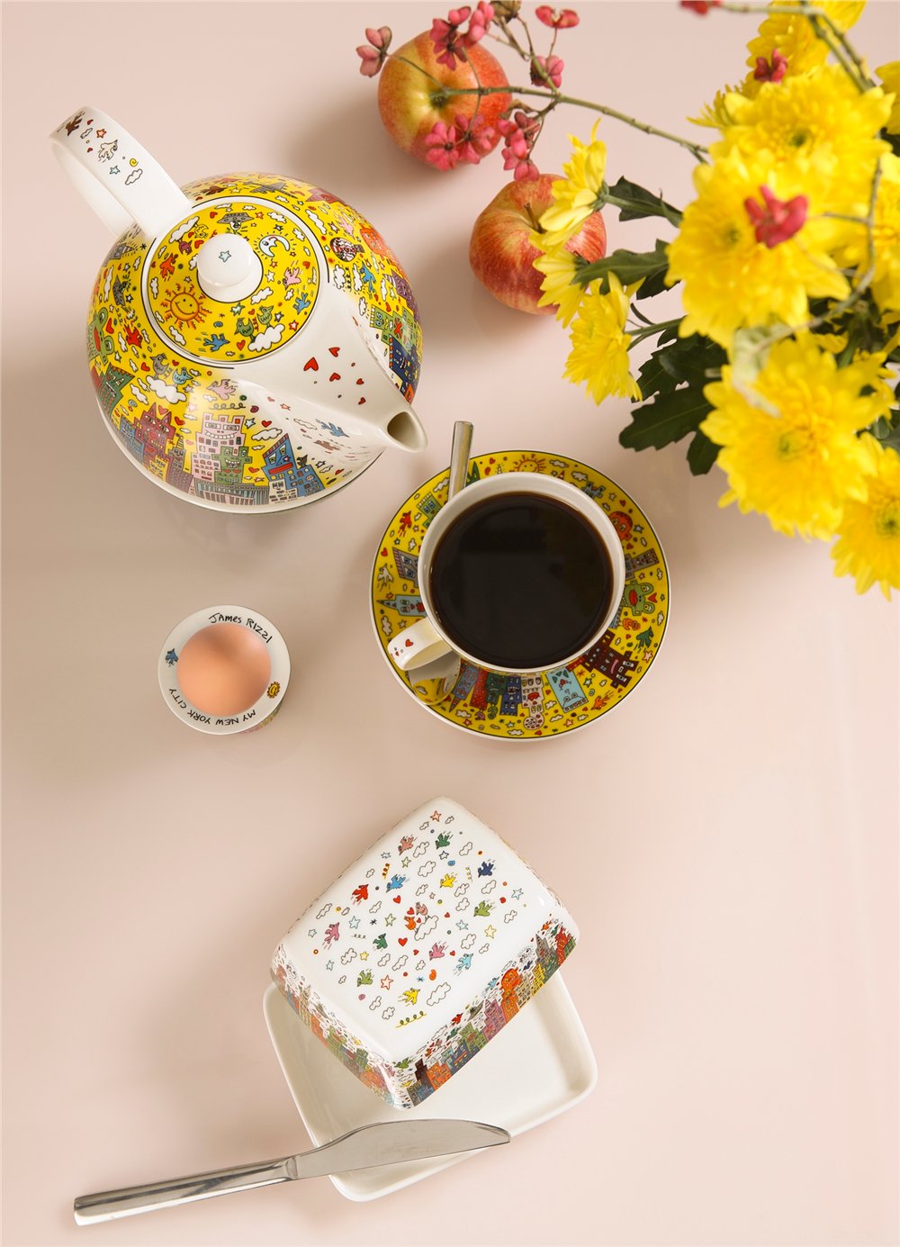 Goebel Porzellan GmbHGoebel x James Rizzi26102681My New York City Sunset Teapot | James Rizzi | GoebelMy New York City Sunset Teapot