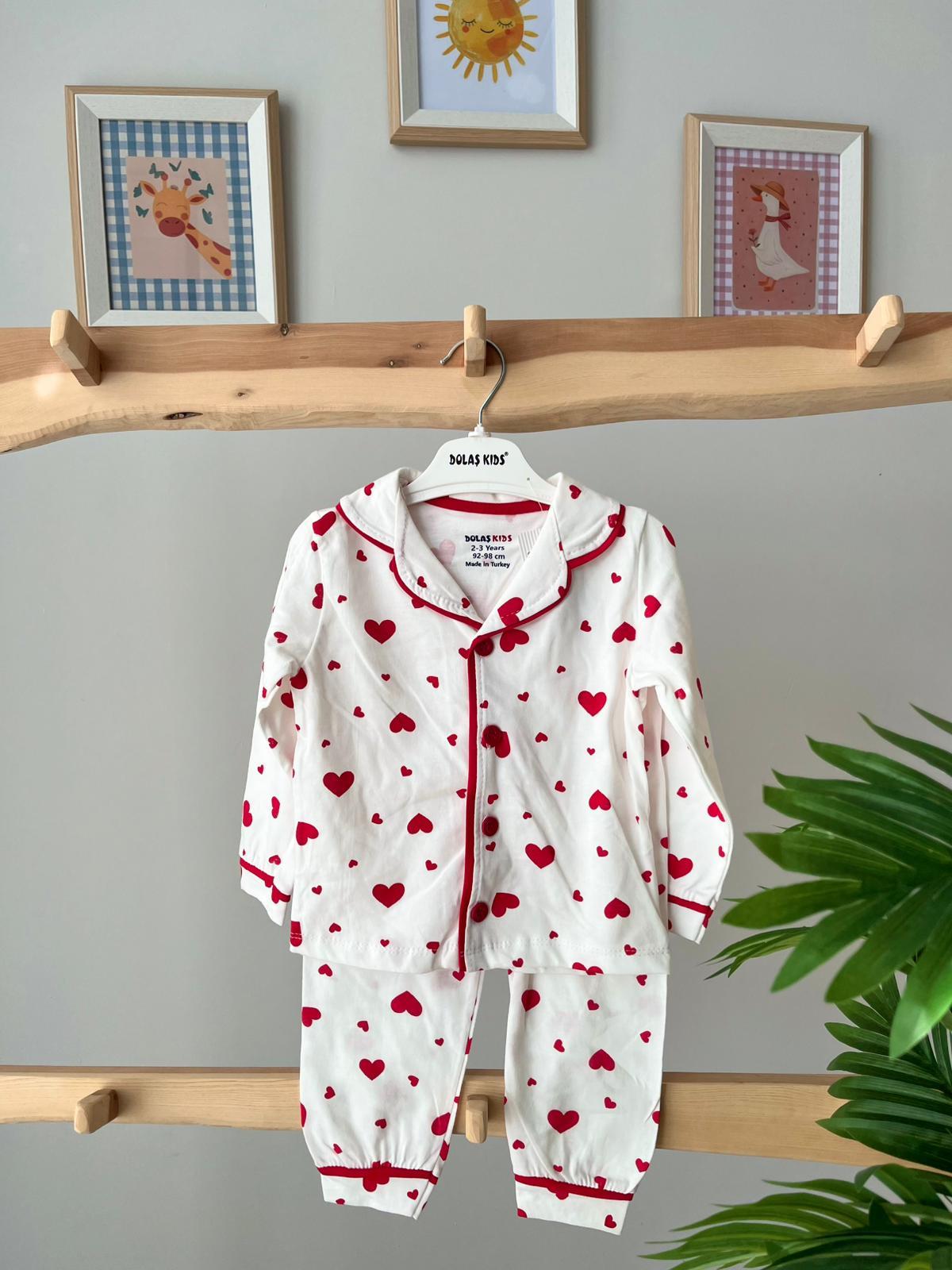Kalpli Pijama Takımı Yaş
