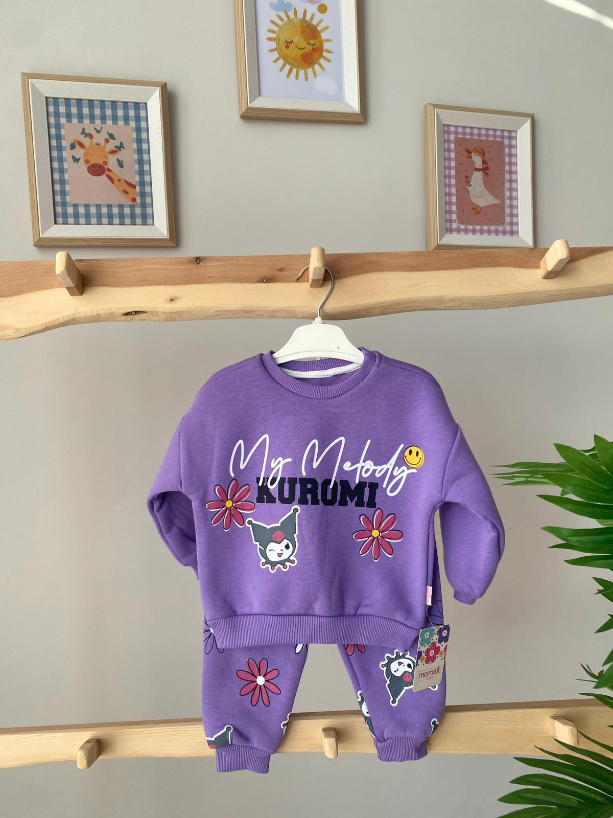 Kuromi Şardonlu Takım Mor