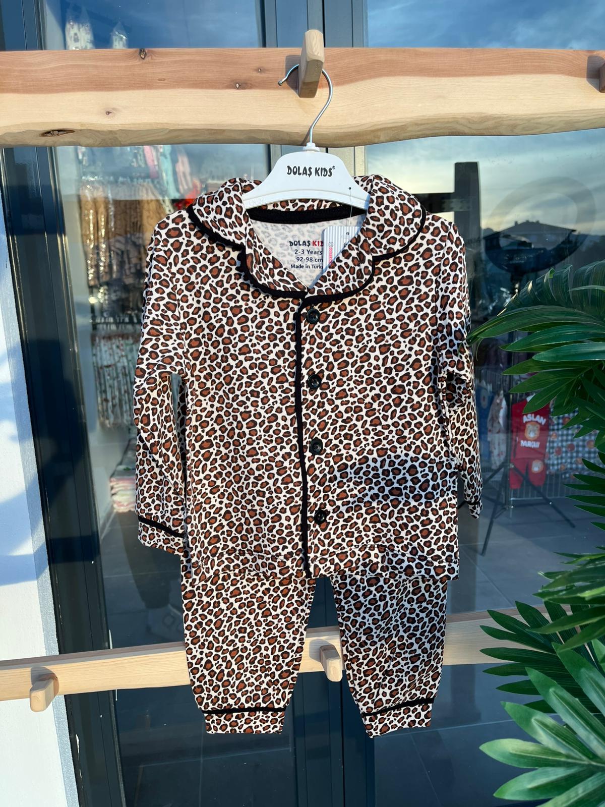 Leopar Pijama Takımı Yaş