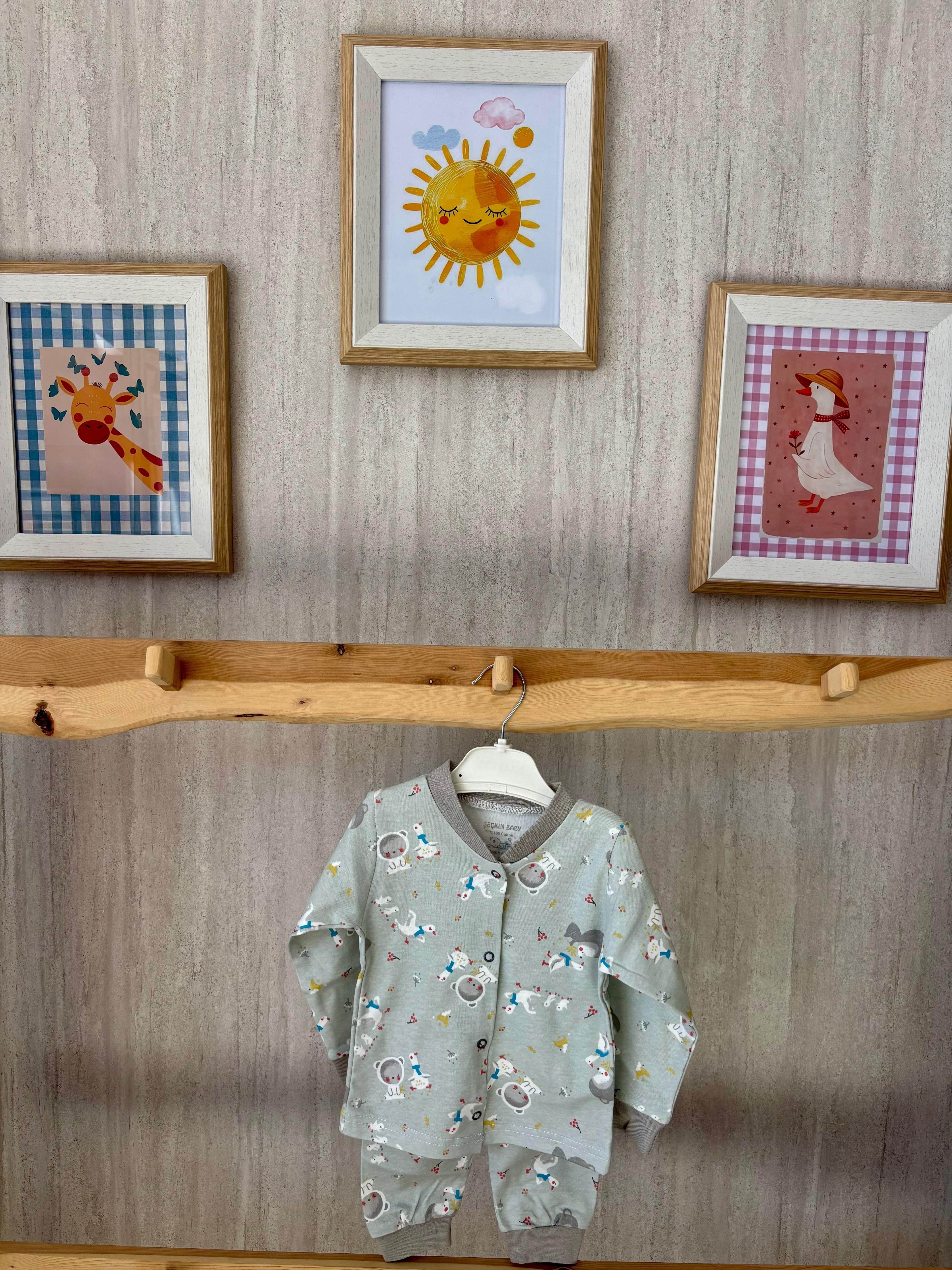 Sevimli Hayvanlar Pijama Takımı