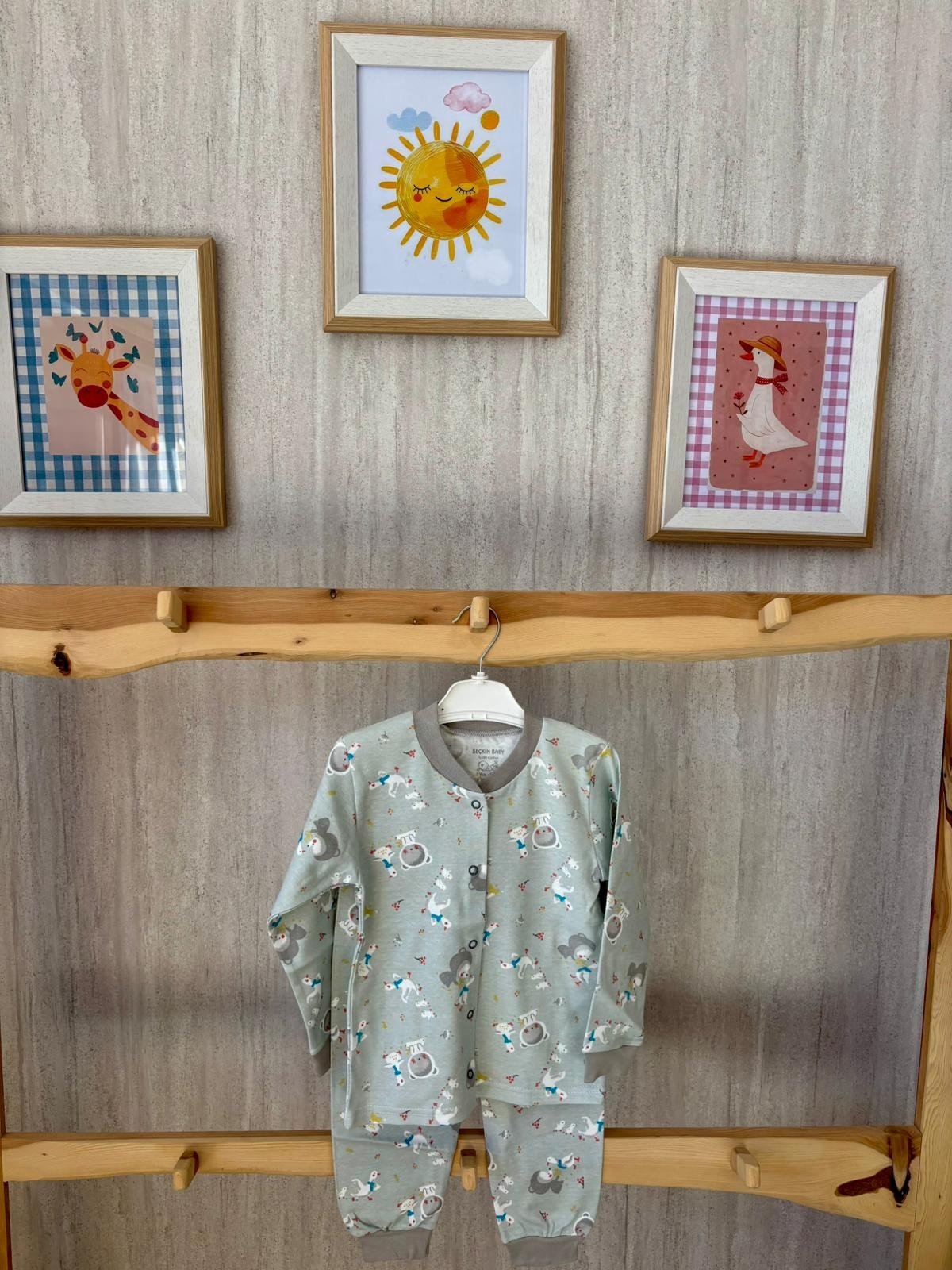 Sevimli Hayvanlar Pijama Takımı