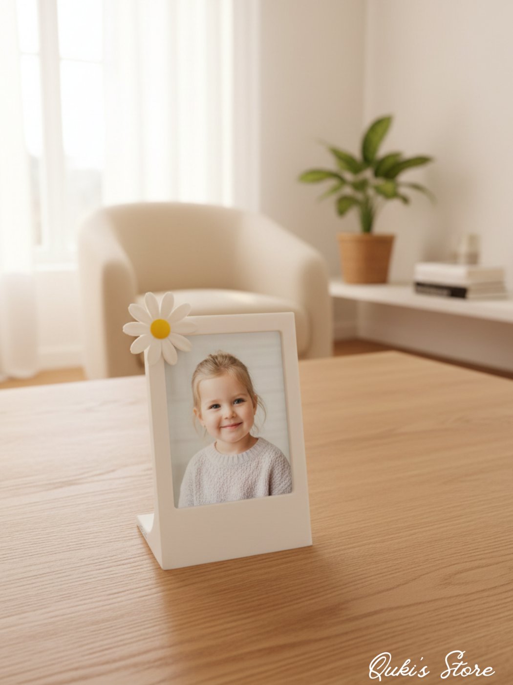 Çiçekli Fotoğraf Çerçevesi 9x6 cm, Instax Boyutları ile Uyumlu, Masaüstü Instax Çerçevesi, 1 Adet