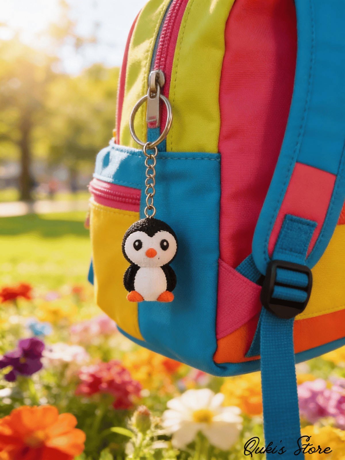 Örgülü Penguen, Dekoratif Anahtarlık ve Çantar Charmı, 1 Adet