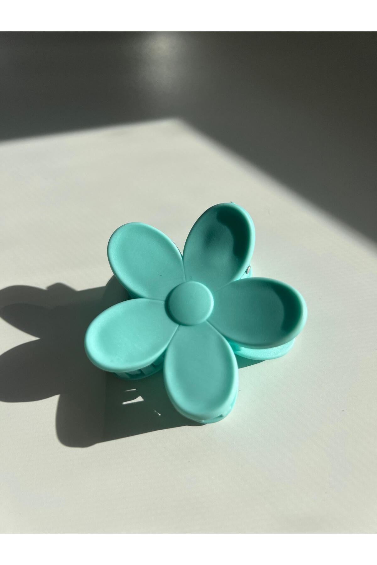 Mavi Flower Clips Saç Tokası