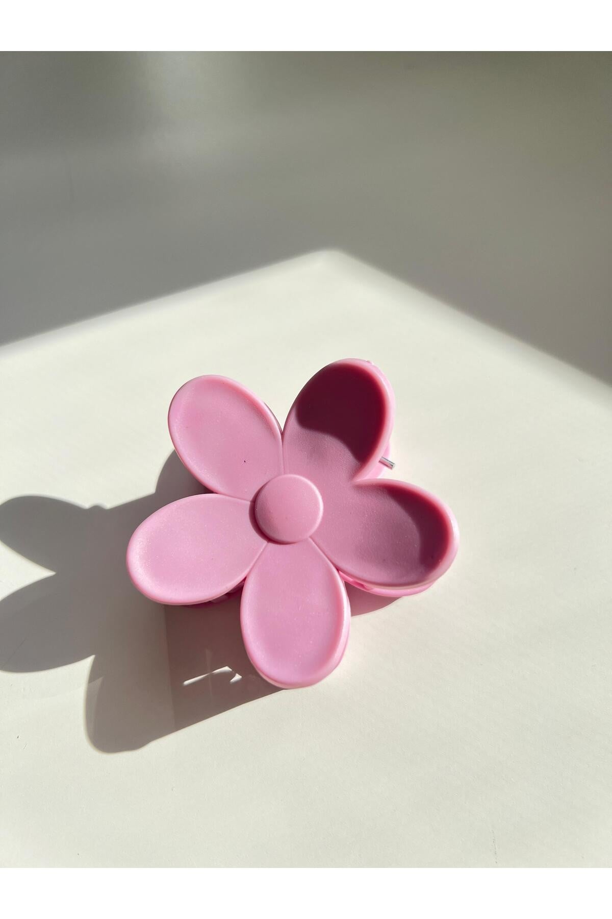 Pembe Flower Clips Saç Tokası