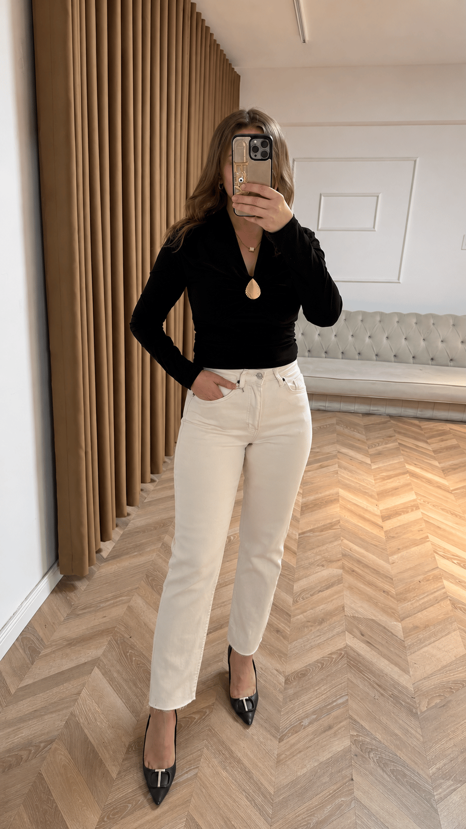 Kesik Paça Zara Model Jean-Bej