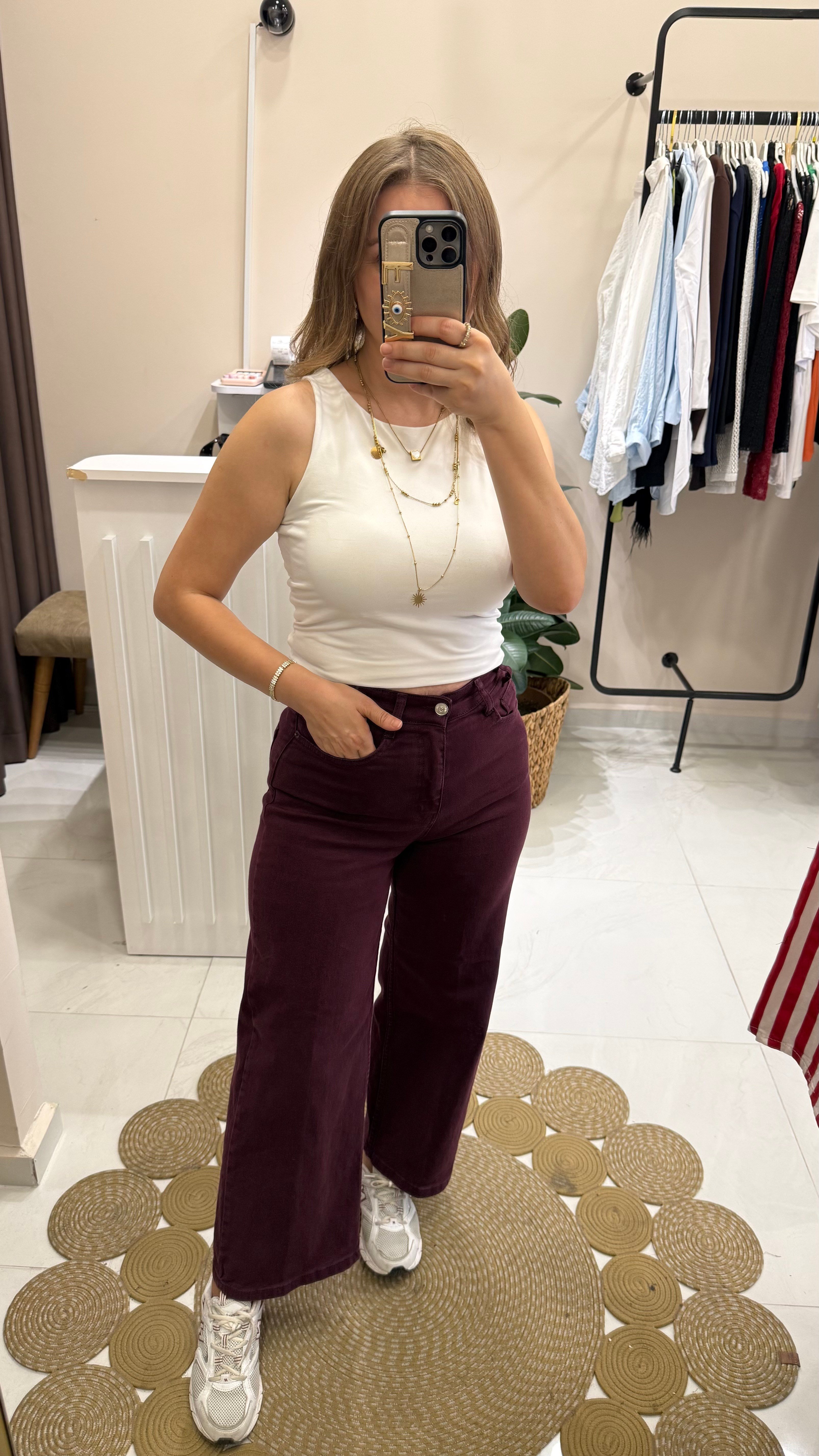 Z.ra Model  Mürdüm Renk Jean