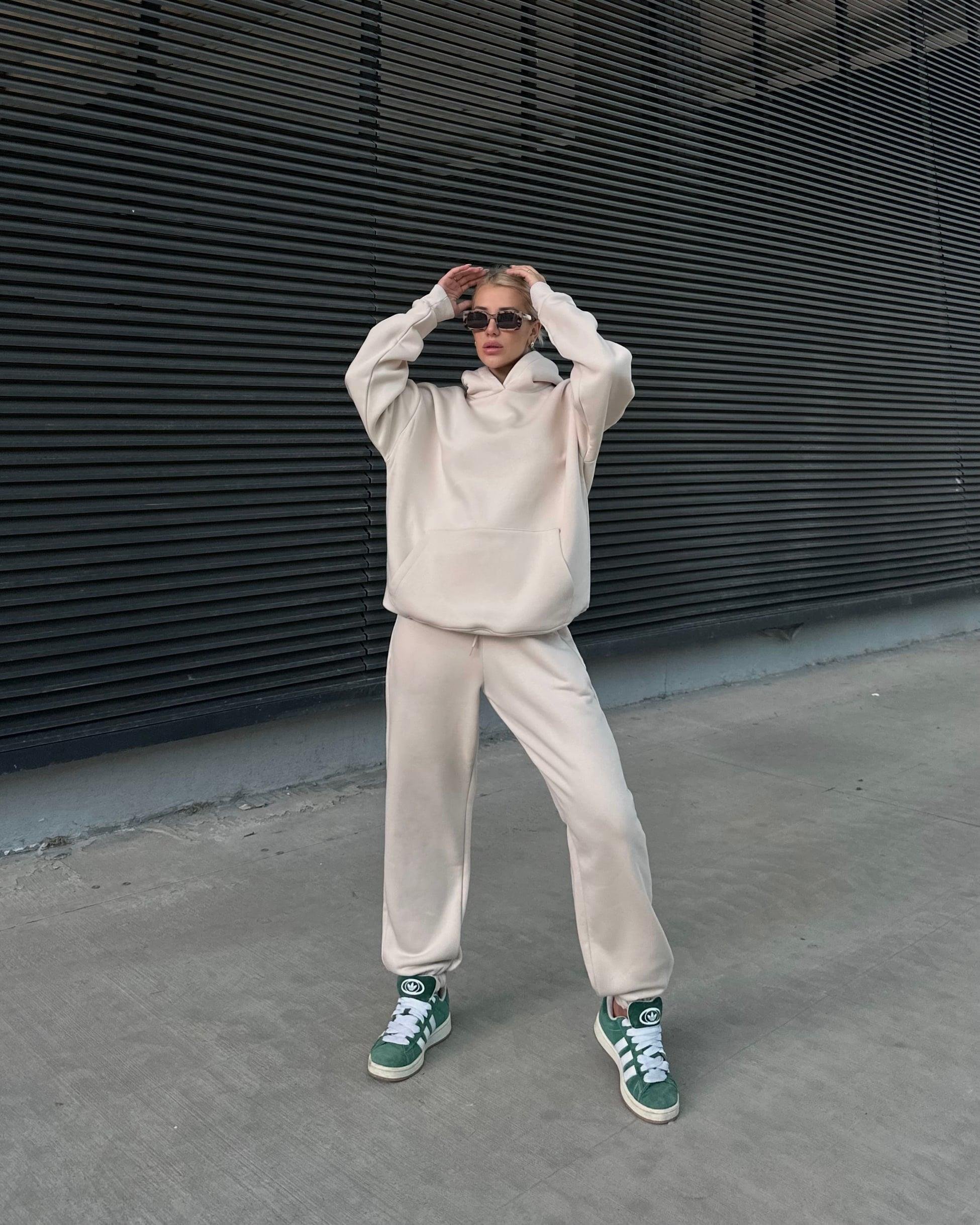 BEİGE BASIC SWEATSHIRT