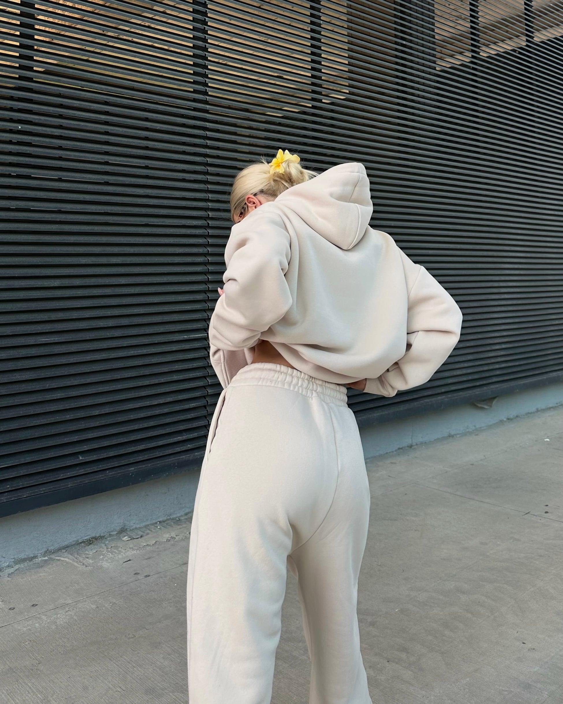 BEİGE BASIC SWEATSHIRT