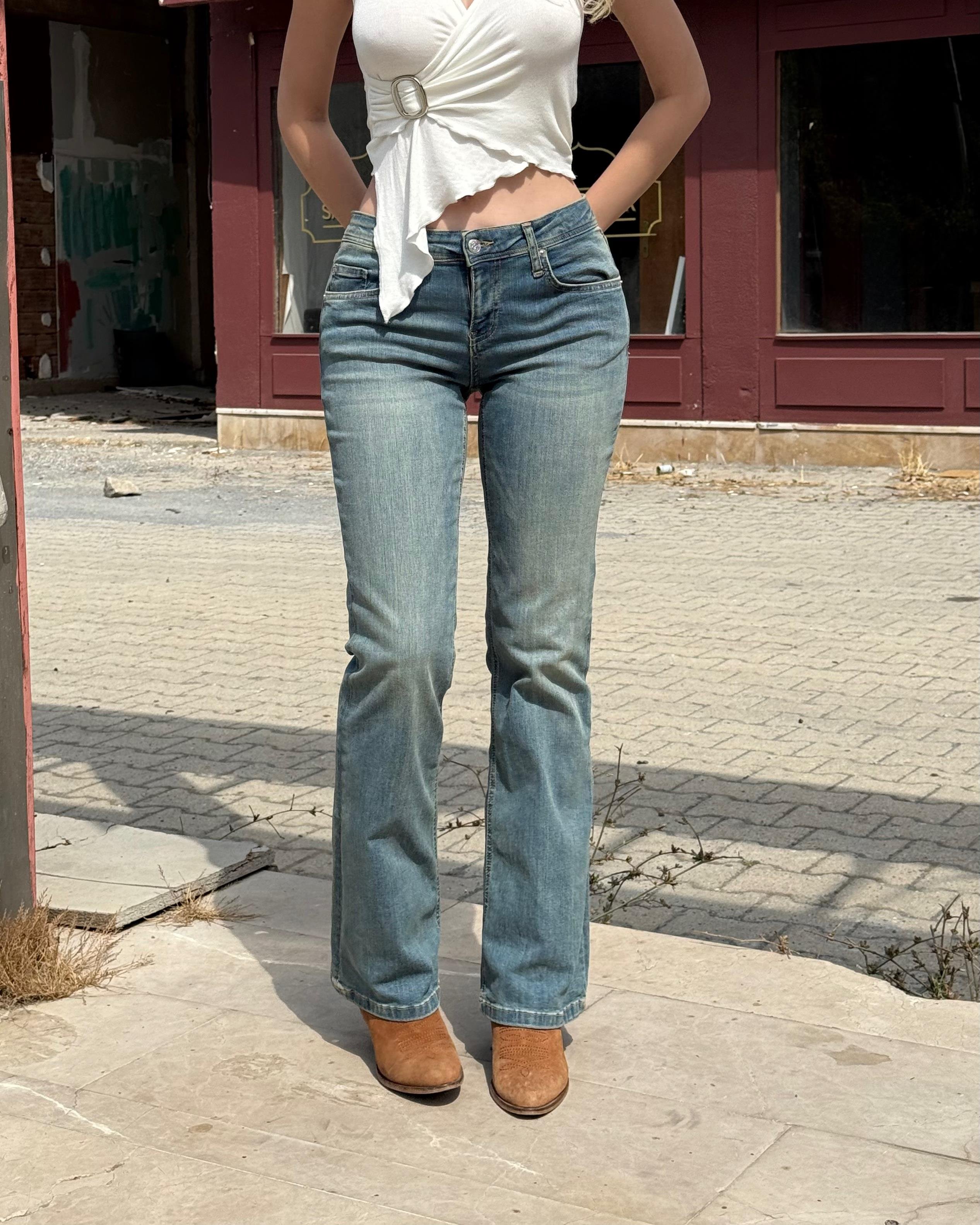 HOTLINE BLUE ESKİTME DÜŞÜK BEL JEAN