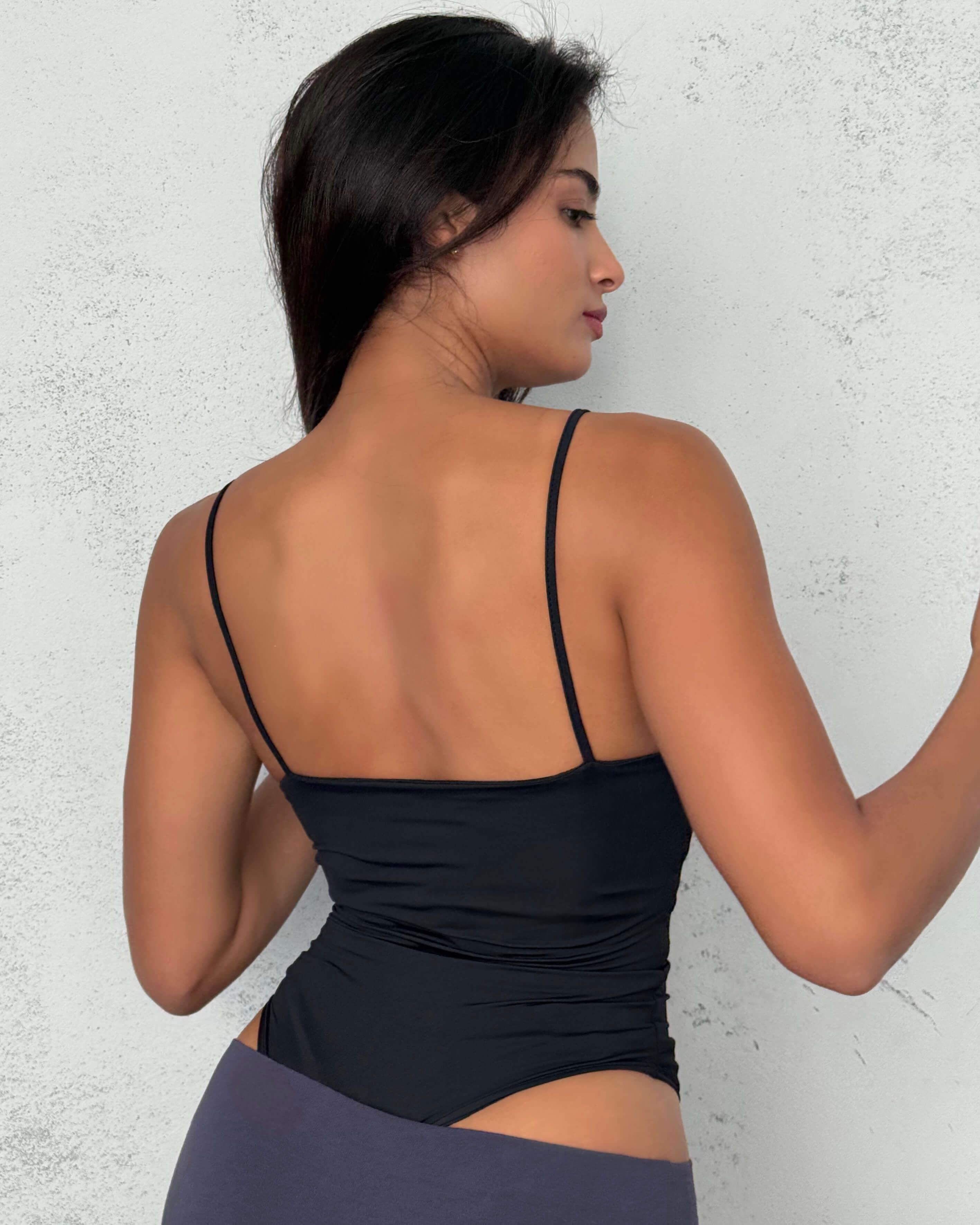 PEACE BLACK BASIC ASKILI BODYSUIT