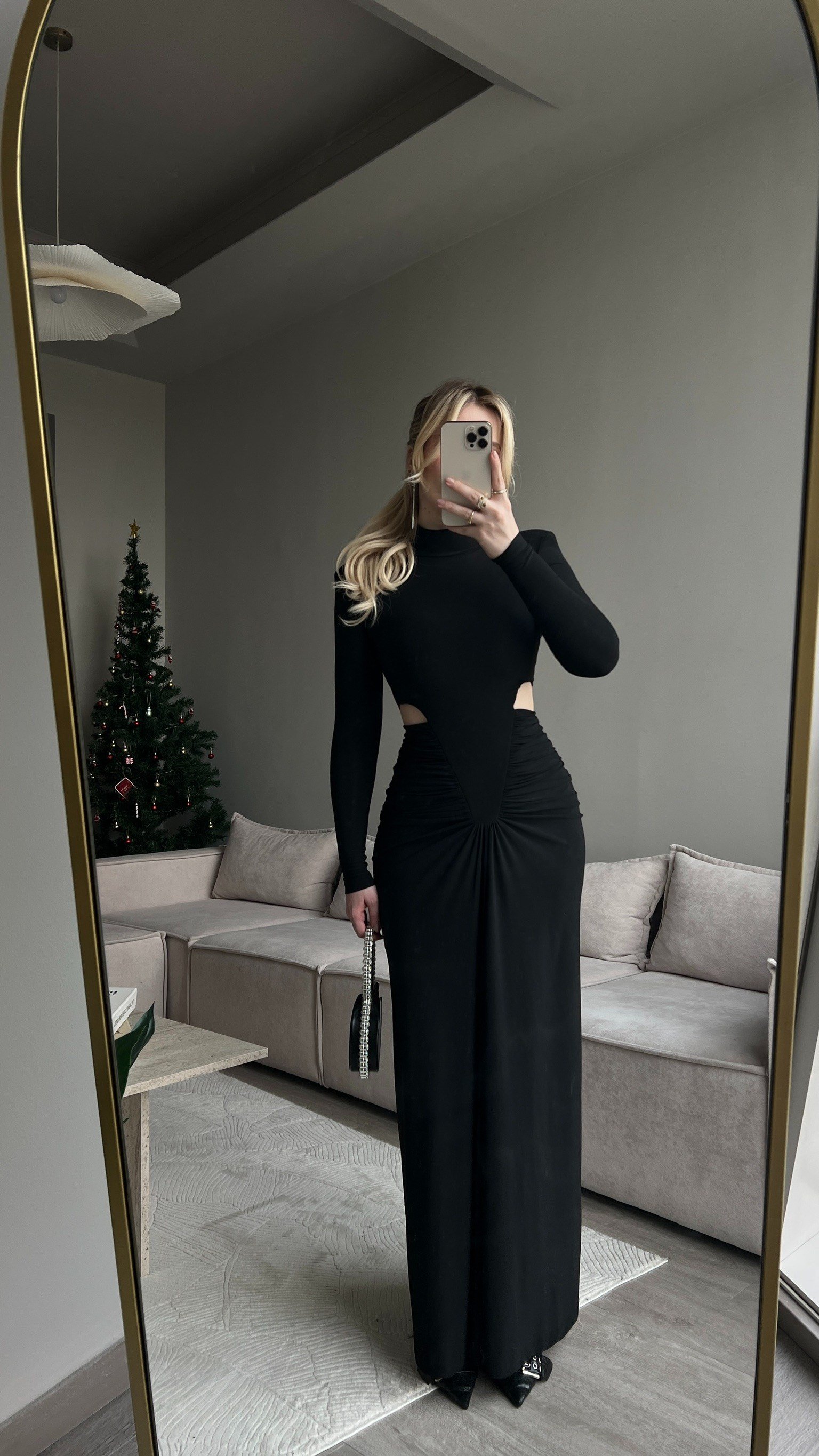 PRATO BLACK VATKALI ELBİSE