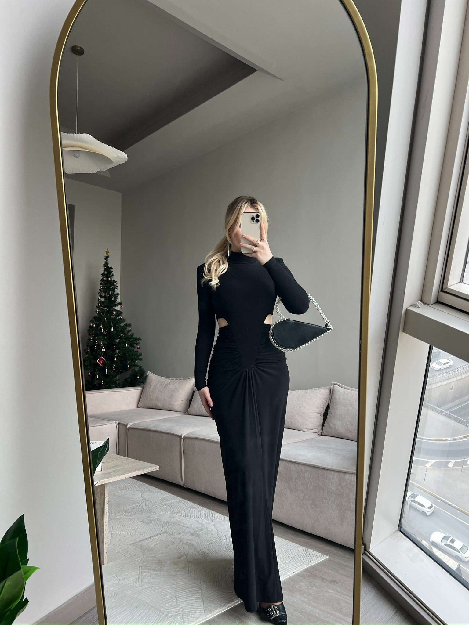 PRATO BLACK VATKALI ELBİSE