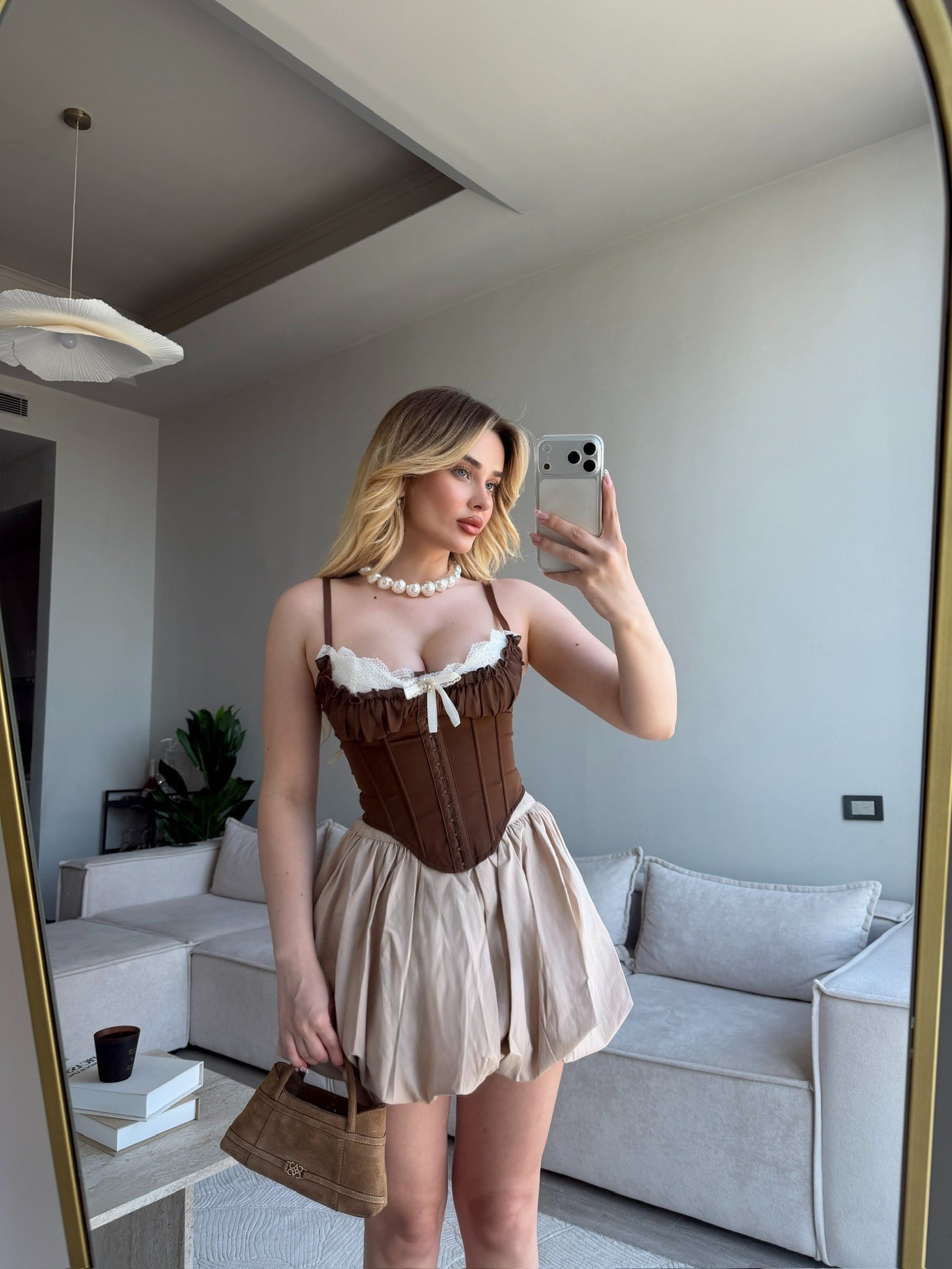 VALENCİA PREMİUM TASARIM KORSE KAHVE