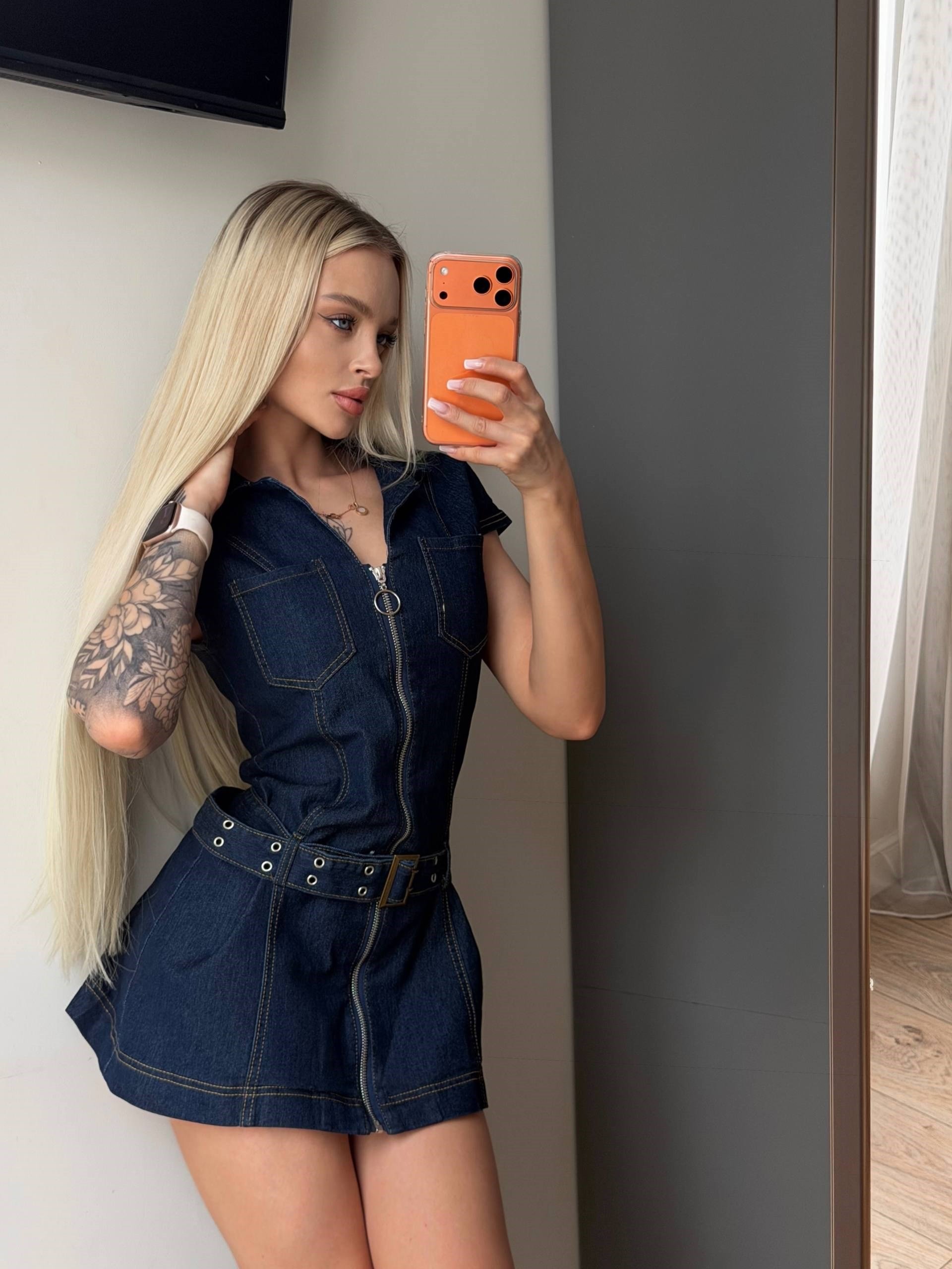 ZENA DENIM ELBİSE