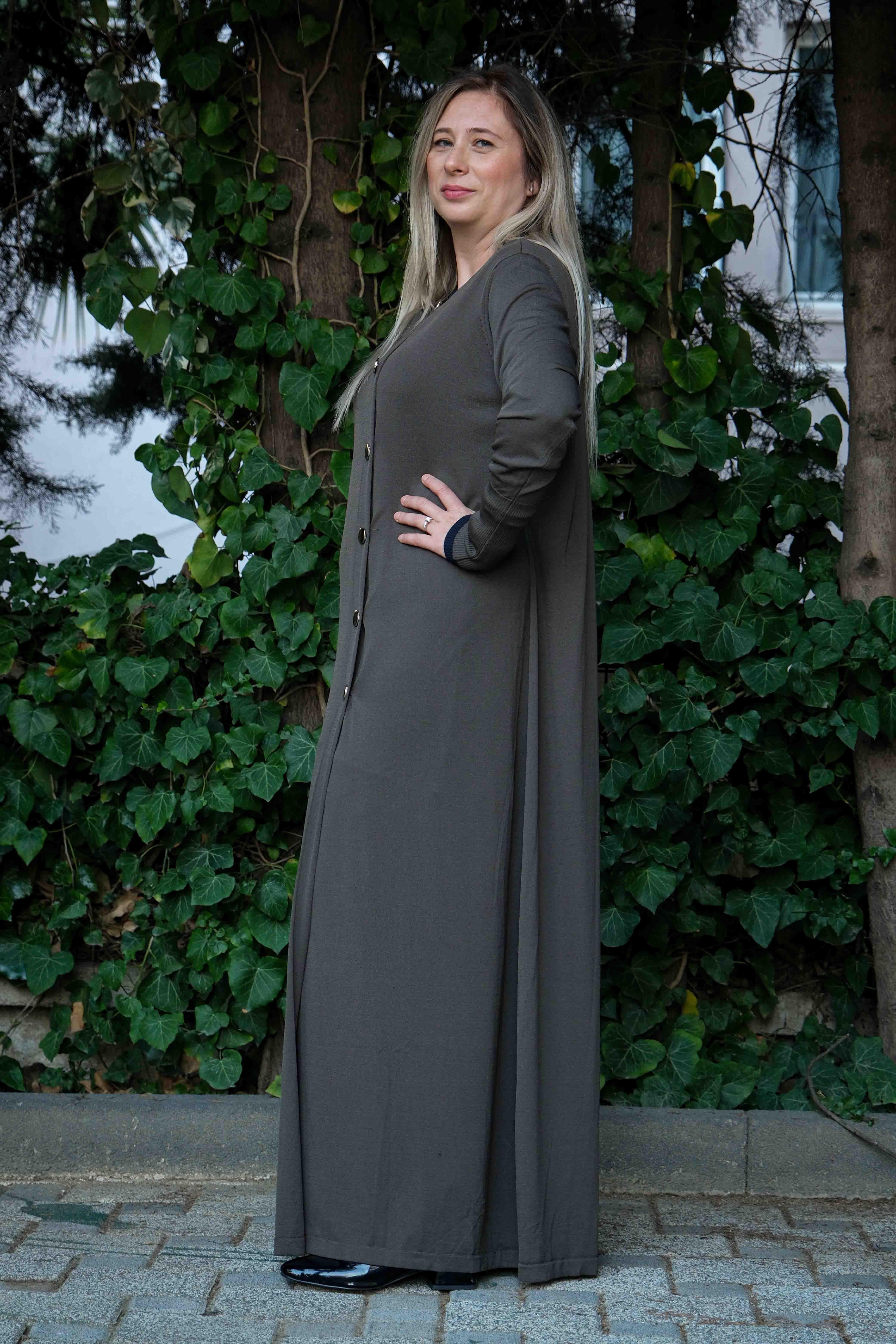 Missa - Rayon Flora Hırka Haki