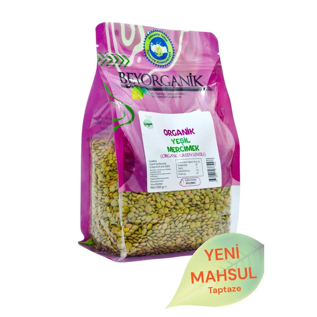 Beyorganik Organik Yeşil Mercimek 1 kg