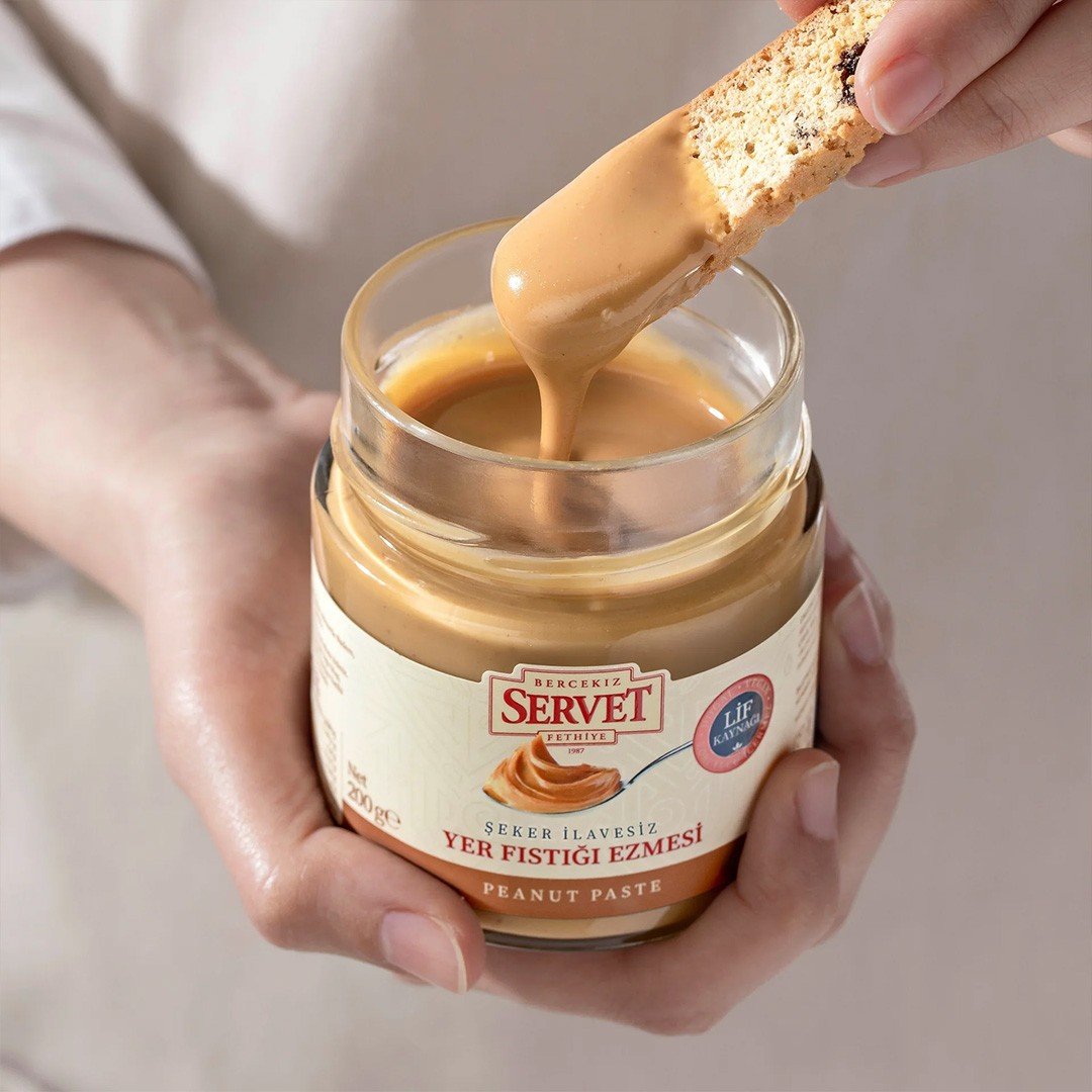 Servet Şeker İlavesiz Yer Fıstığı Ezmesi 200 gr