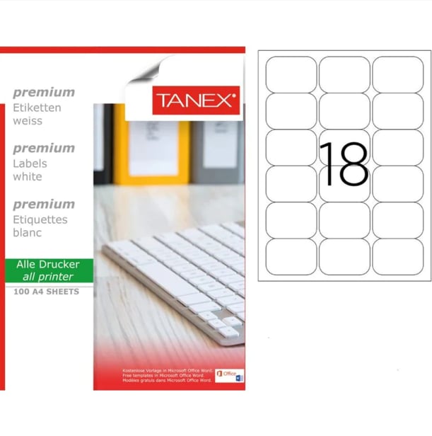 TW-2067 67x46 mm LASER ETİKET .
