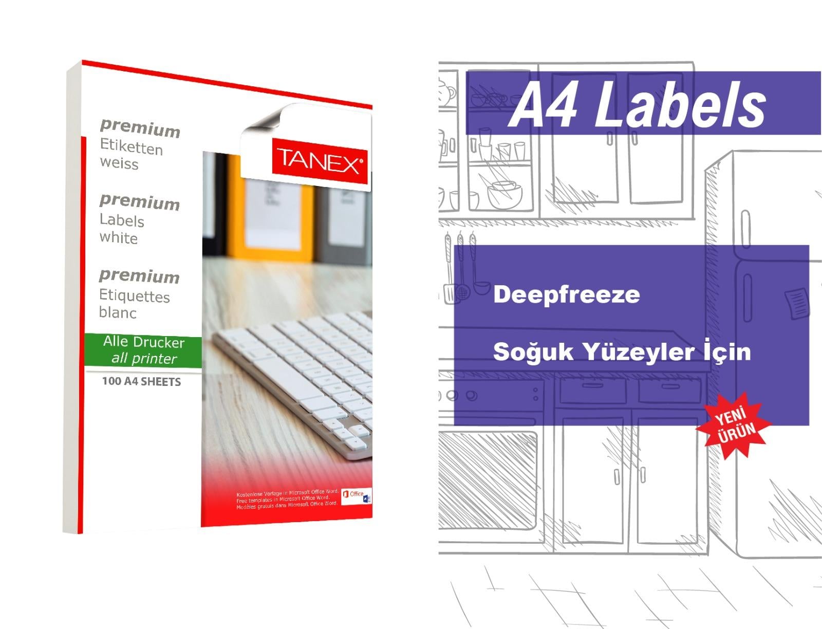 TW-2102 210x148,5 mm   DEEPFREEZE  LASER ETİKET