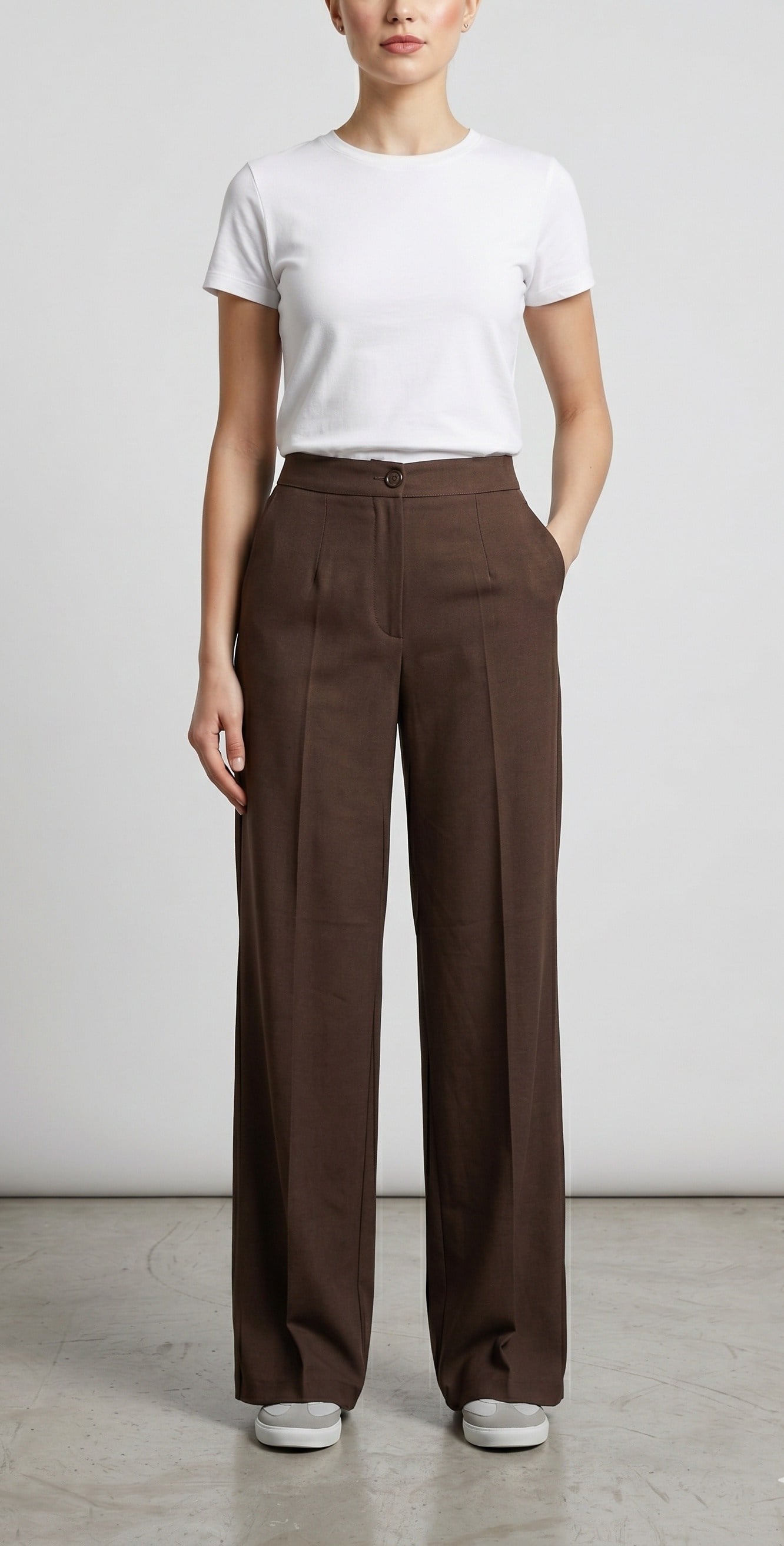 OLIVE-1001 PANTOLON KAHVE